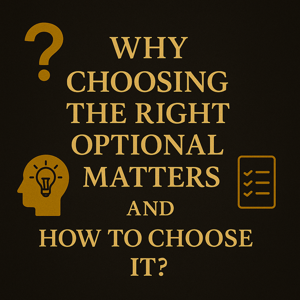 Why does choosing the right optional matter?